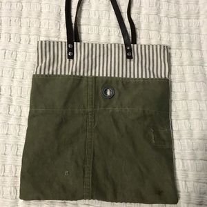 Waxed canvas purse